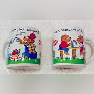 NWT - Two Princess House Berenstain Bears Mugs - Vintage